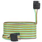 20ft 4-Way Trailer Wire Extension with 4-Pin Plug