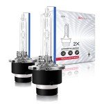 Sinoparcel 8000K D2S Xenon Headlight Bulbs - 2 Pack