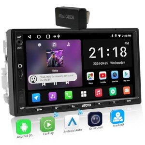 A5L Android Double DIN Car Stereo with Touchscreen