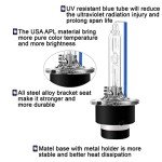 Sinoparcel 8000K D2S Xenon Headlight Bulbs - 2 Pack