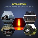 Nilight 6" Oval Red LED Trailer Tail Lights