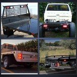 Nilight 6" Oval Red LED Trailer Tail Lights