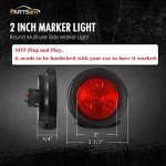 5-Pack 2-Inch Red LED Trailer Marker Lights