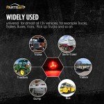 5-Pack 2-Inch Red LED Trailer Marker Lights