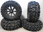 9-Piece MSA Black Kore ATV Wheel & Tire Bundle