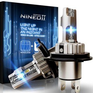 NINEO H4 Fog Light Bulbs - 300% Brighter