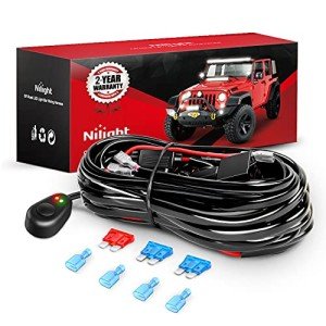 Nilight Off-Road LED Light Bar Wiring Kit