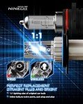 NINEO H4 Fog Light Bulbs - 300% Brighter