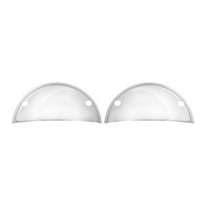 Chrome Half Moon Headlight Cover - 5 3/4