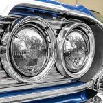 Chrome Half Moon Headlight Cover - 5 3/4