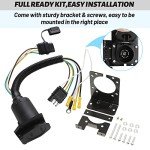 MECMO 4-Way to 7-Way Trailer Wiring Adapter Kit