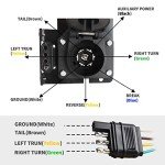 MECMO 4-Way to 7-Way Trailer Wiring Adapter Kit