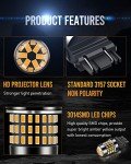 LUYED 3157 Amber LED Bulbs - Super Bright 2-Pack
