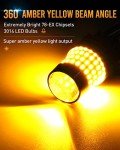 LUYED 3157 Amber LED Bulbs - Super Bright 2-Pack