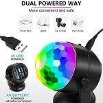 Luditek 4-Pack Sound Activated Disco Party Lights