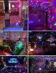 Luditek 4-Pack Sound Activated Disco Party Lights