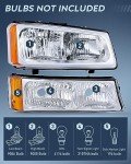 Nilight Headlight Assembly for 2003-2006 Chevy Trucks