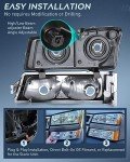 Nilight Headlight Assembly for 2003-2006 Chevy Trucks