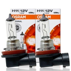 Osram H11 Halogen Headlight Bulbs - 2 Pack