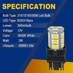 Super Bright 3157 LED Car Bulbs - 10 Pack