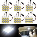 6-Pack LED Dome Lights for Car Interior