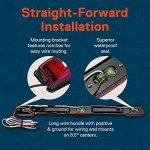 15" 9 LED Red Trailer Light Bar for Vehicles