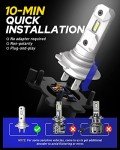 AUTOONE H7 LED Fog Light Bulbs - Bright Pack of 2