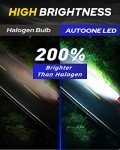 AUTOONE H7 LED Fog Light Bulbs - Bright Pack of 2