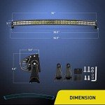 Nilight 54" Curved 312W LED Work Light Bar