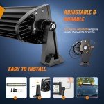 Nilight 54" Curved 312W LED Work Light Bar