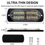 12-24V Super Bright 24-LED Emergency Strobe Lights