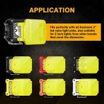 Auxbeam FA Series 3" Amber Lens Light Covers