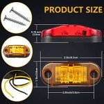 LED Trailer Lights - 10 Pcs Waterproof Oval Set