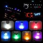 Green T3 Neo Wedge LED Dashboard Light Set