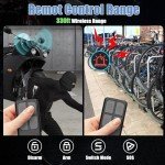 Wireless Bike Alarm with Motion Sensor & Light