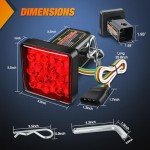 Nilight LED Brake Light Tow Hitch Cover