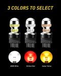 AUXITO 3157 LED Turn Signal Bulbs - Amber Pack 2