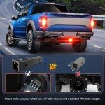 Nilight LED Brake Light Tow Hitch Cover
