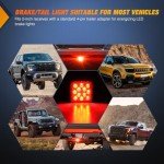 Nilight LED Brake Light Tow Hitch Cover