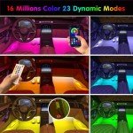 Keepsmile RGB LED Car Interior Lights with App Control