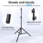 Adjustable 7ft Aluminum Light Stands - 2 Pack