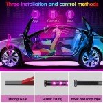 Keepsmile RGB LED Car Interior Lights with App Control