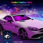 Keepsmile RGB LED Car Interior Lights with App Control
