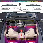 Keepsmile RGB LED Car Interior Lights with App Control