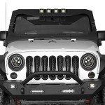 Matte Black Headlight Bezels for Jeep Wrangler