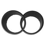 Matte Black Headlight Bezels for Jeep Wrangler