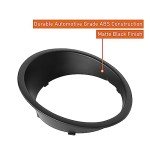 Matte Black Headlight Bezels for Jeep Wrangler