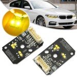 Bright Yellow LED Daytime Running Lights for BMW