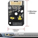 Bright Yellow LED Daytime Running Lights for BMW