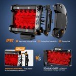 Nilight 4" LED Light Pods - Red 2PCS Combo